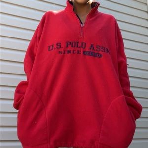 Polo oversized zip up